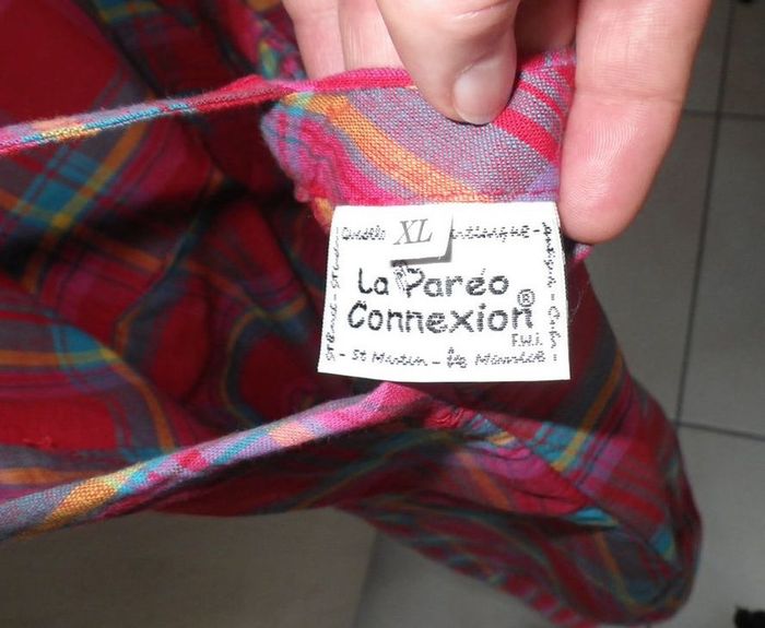 Robe Madras rose de : " Paréo Connexion " Neuve #robe d’été # - photo numéro 2