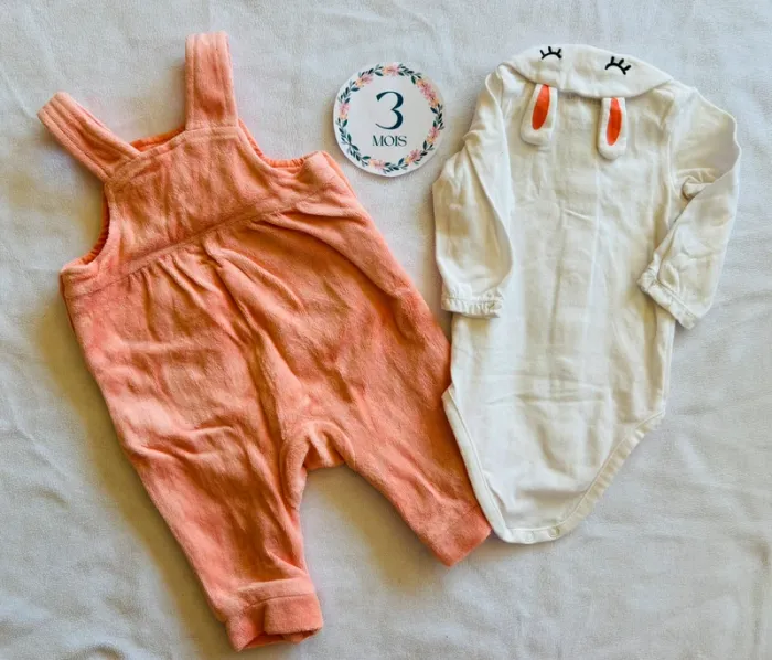 Lot de 2 ensembles chauds fille - Taille 3 mois - photo numéro 5