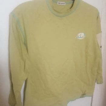 🌸Tee-shirt manches longues vert pomme Taille 10 ans mixte "Alphabet" Neuf 🌸