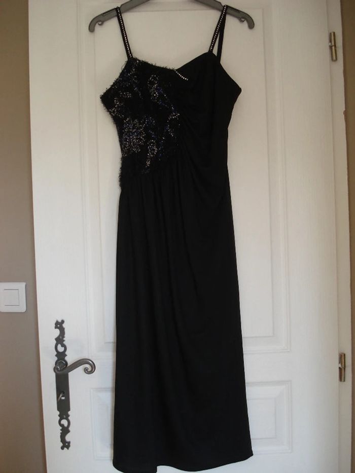 Robe drapée fête/cérémonie - Taille S - photo numéro 3