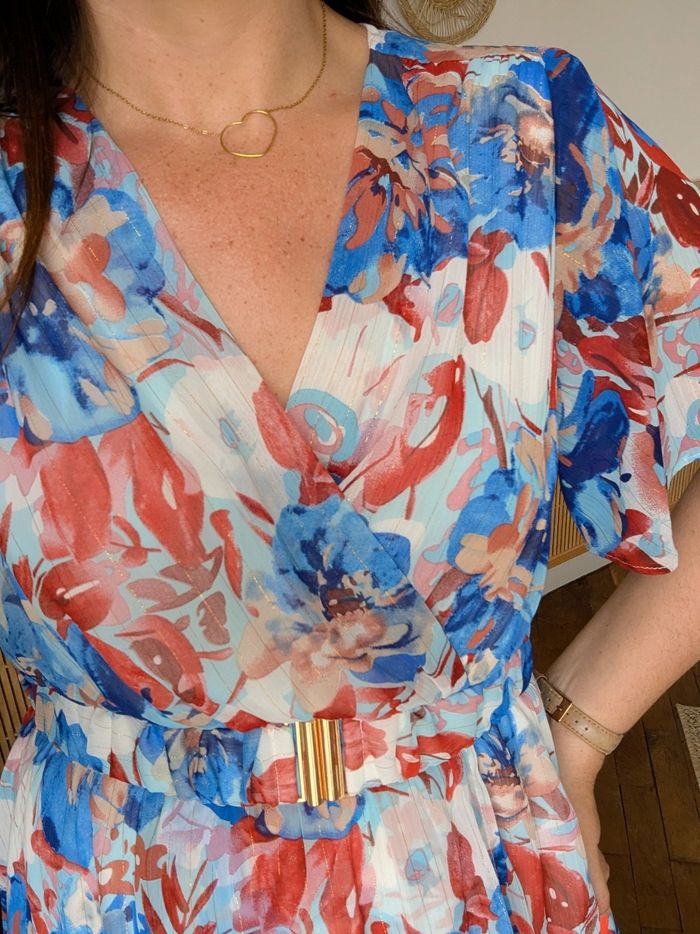 Robe longue Argelès fleurie multicolore Taille M/L - photo numéro 4