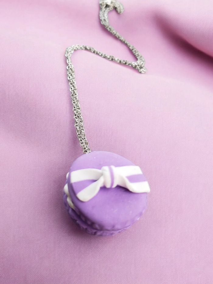 Collier macaron bijoux gourmand