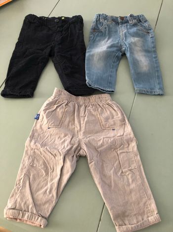Lot de 3 pantalons mi saison