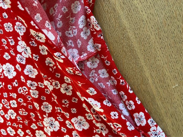 Robe d’été rouge à fleurs Monoprix taille 42 - photo numéro 11
