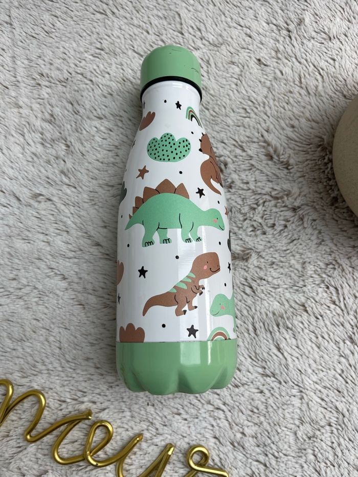 Gourde enfant dinosaures - Vert pale - Rex - photo numéro 2