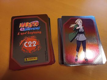 Lot de 5 cartes Panini Naruto Shippuden nouveau départ