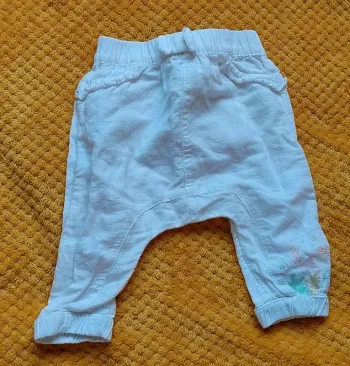 Sarouel Orchestra, blanc, en très bon état, taille 6 mois