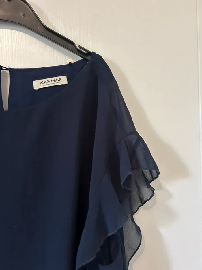 Blouse casual fluide à volants Naf Naf - photo numéro 3
