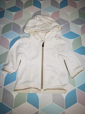 D3382 - veste zippée fille 3 mois