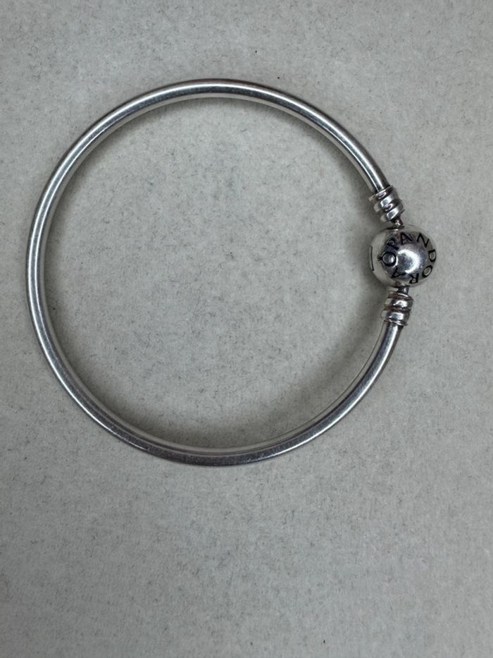 Bracelet Jonc Pandora Authentique Fermoir boule Taille 15 - photo numéro 2