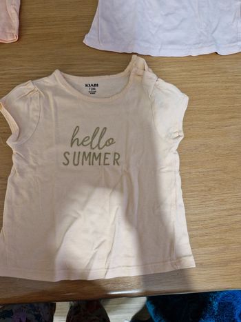 Tee shirt manches courtes 12 mois