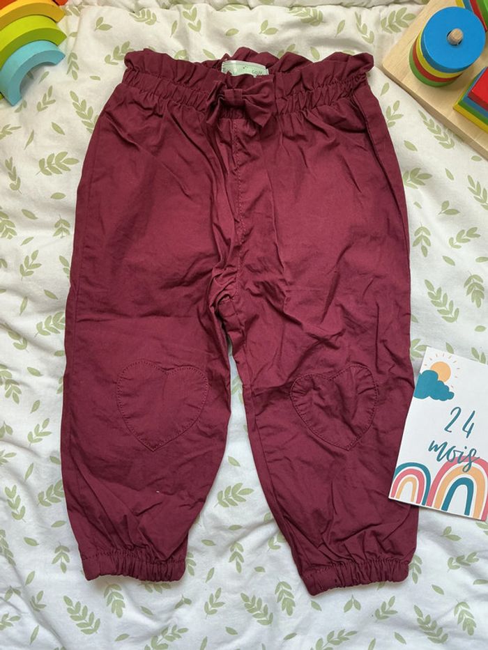 pantalon doublé resserré au bas des jambes 23 mois mes petits cailloux - photo numéro 2