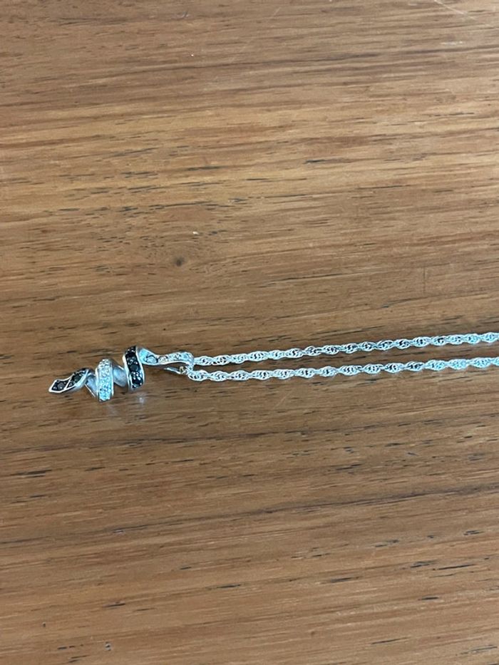 Collier et pendentif en argent 925 poinçonné - photo numéro 5