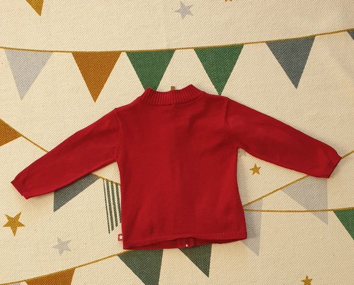 Gilet rouges foncé, taille 18 mois, Tape-à-l'oeil - photo numéro 3