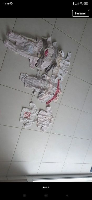 Lot vêtements naissance bébé fille