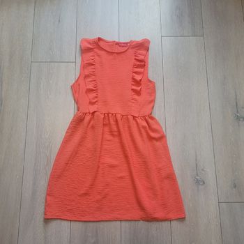Robe longue couleur corail foncé. Fille 14 ans. Marque Tissaia