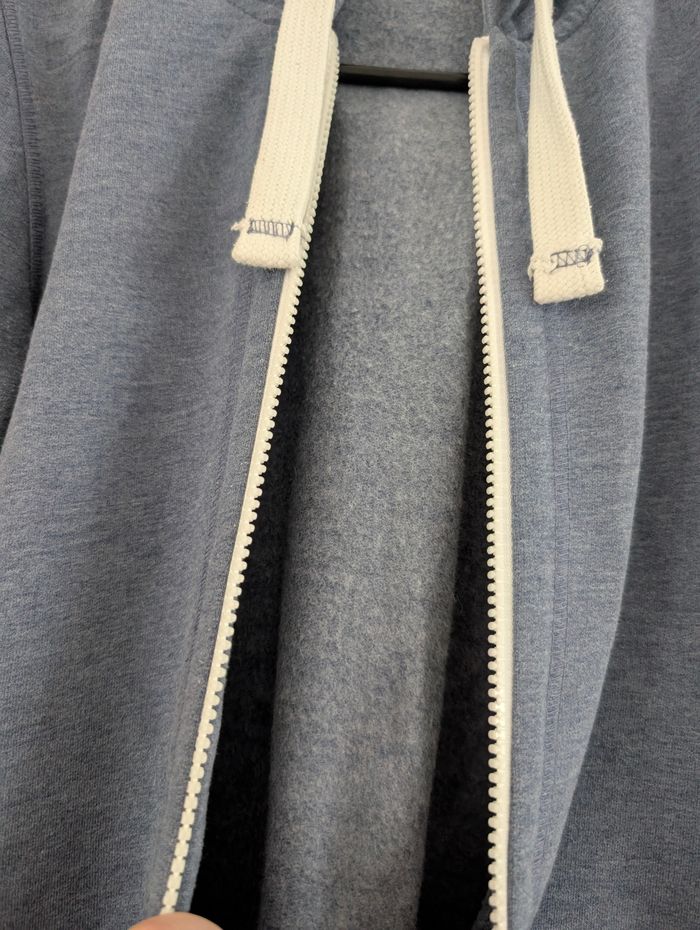 Sweat zippé à capuche bleu – Kiabi XS - photo numéro 4