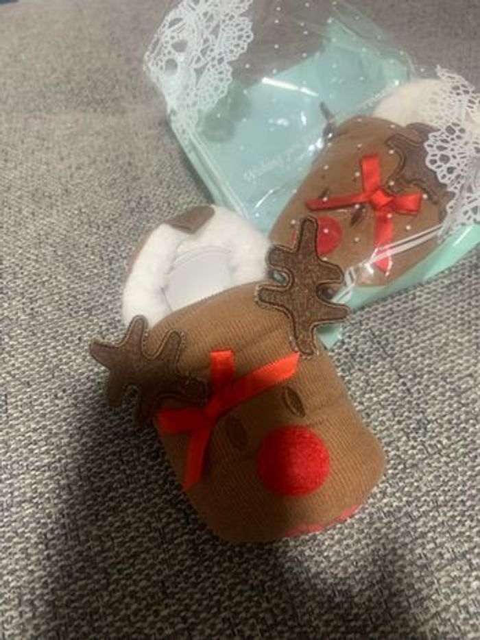 Chausson bébé noël - photo numéro 2