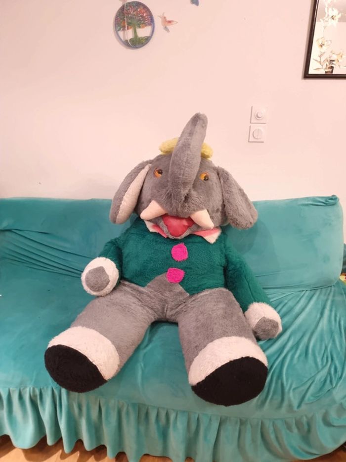 Énorme peluche Babar plus d'un mètre - photo numéro 12