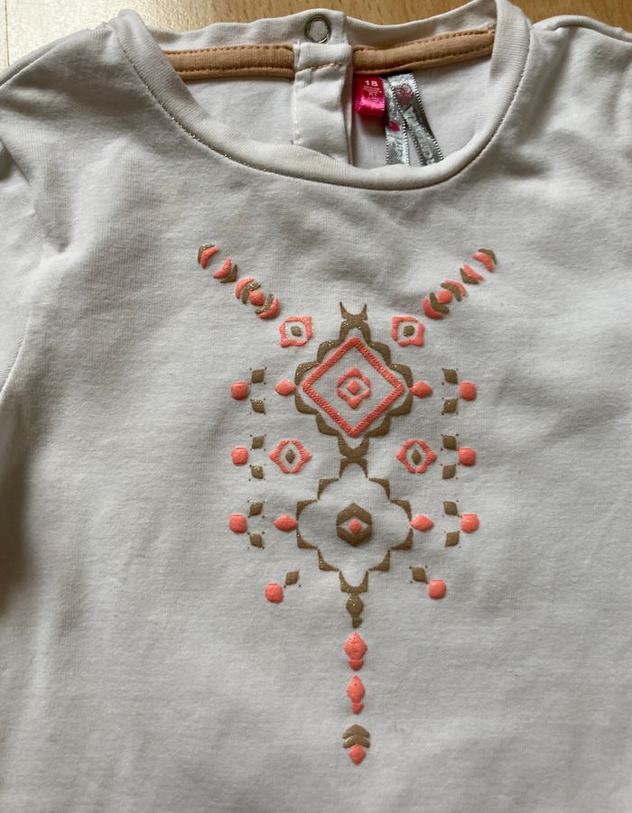 T-shirt manches longues imprimé taille 18 mois - photo numéro 2