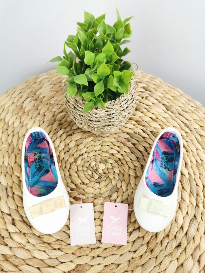 Ballerines blanches Nina Girl Pointure 24 - photo numéro 7