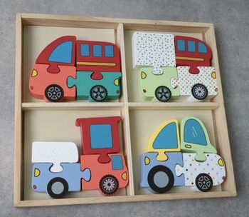 Mini puzzles à assembler thème voitures