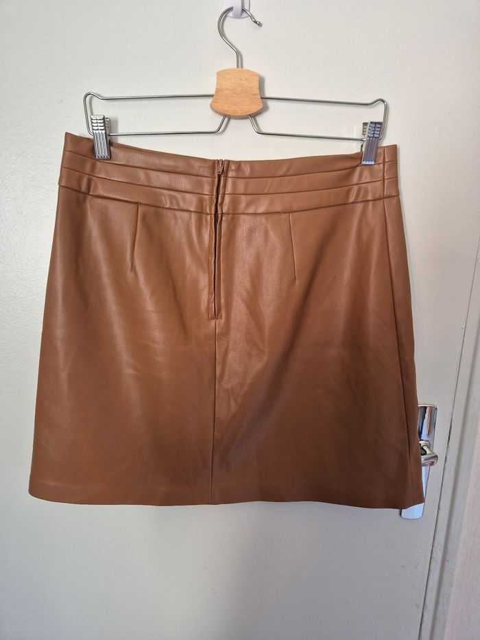 Magnifique jupe marron taille 42 neuf - photo numéro 2