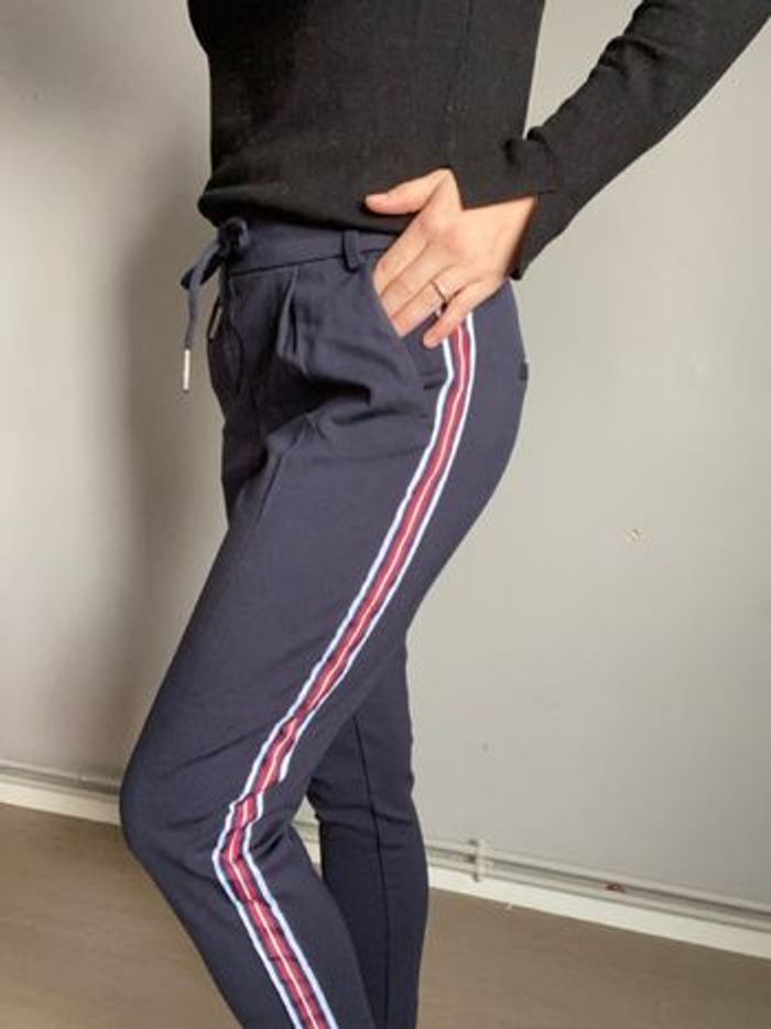Pantalon bleu marine taille xs - photo numéro 2