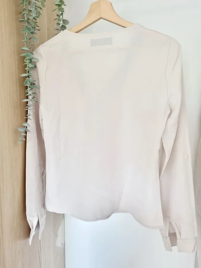 Blouse crème ethnique - photo numéro 2