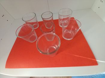 Lot de 6 verrines en verre sans marque