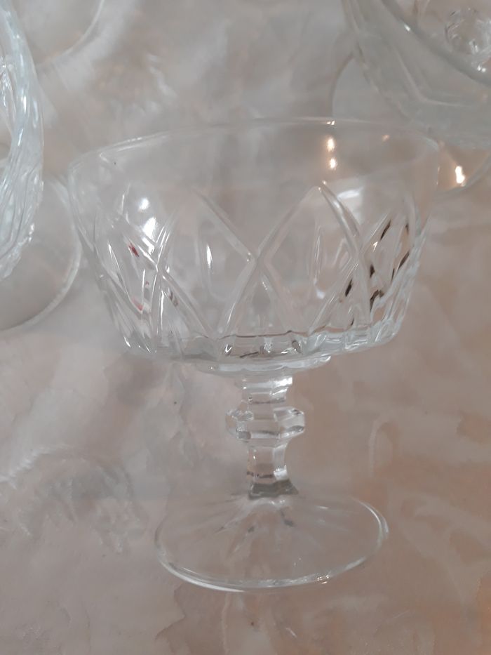 Faby27800 Coupes en verre sur pied pour dessert, fruits ou autres x 5 - photo numéro 3