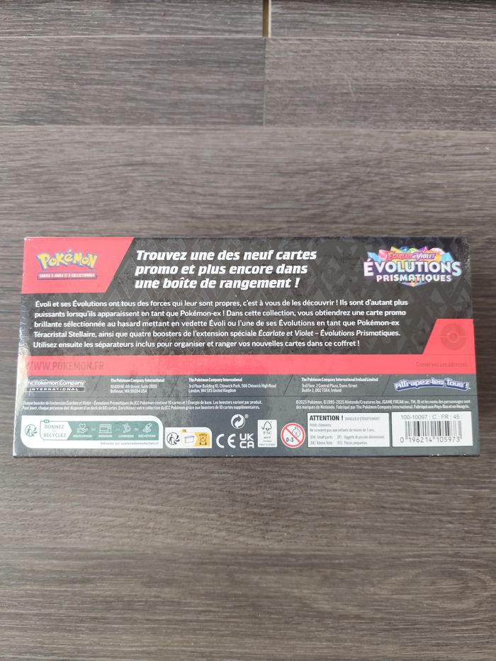 Boîte surprise cartes Pokémon évolutions Prismatiques EV8.5 coffret - photo numéro 3