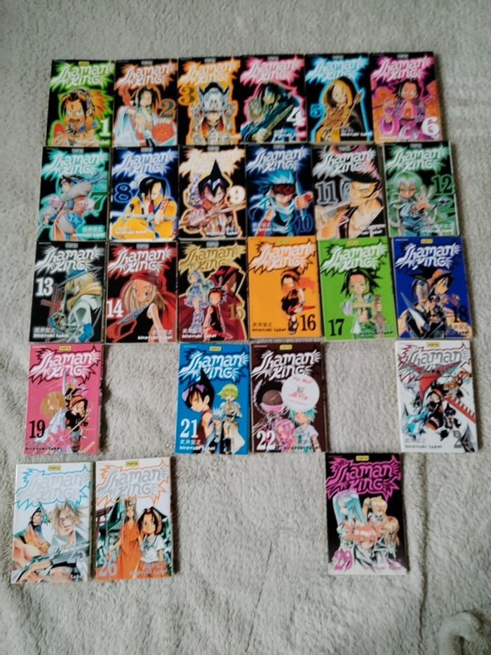 Lot de 25 manga shaman king - photo numéro 2