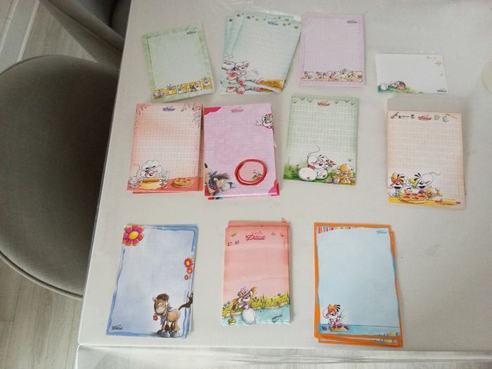 Lot de 11 feuilles diddl