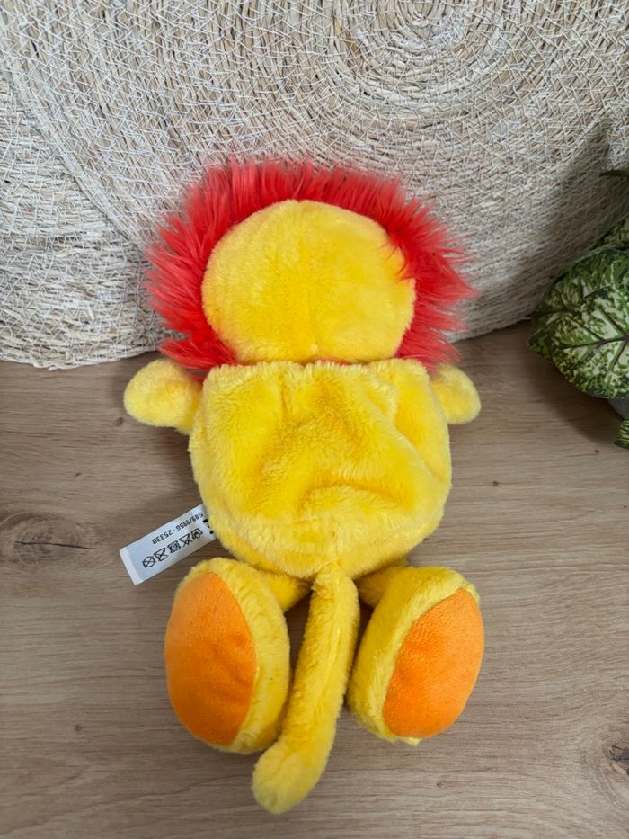 Vintage peluche lion rouge jaune style popples flip itz Bauer - photo numéro 5
