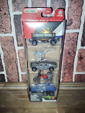 Coffret voitures Matchbox Jurassic World 