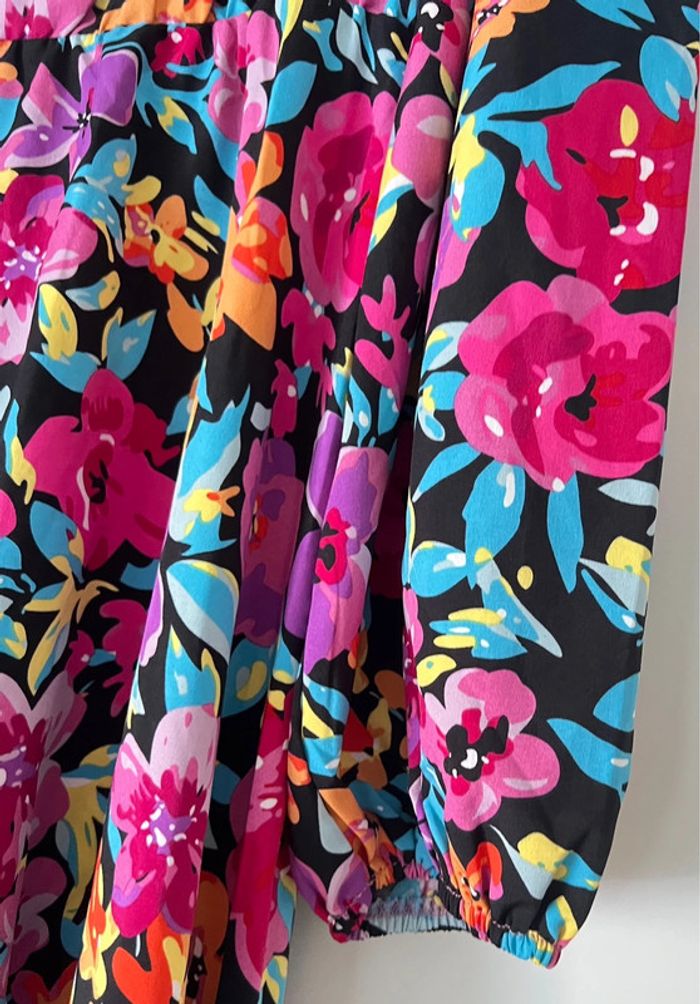 Robe imprimée fleurs multicolores Taille XL - photo numéro 2