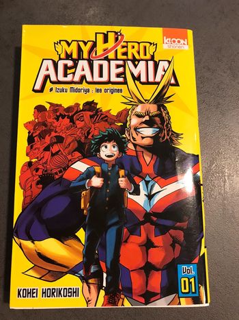 Livre manga m’y héros academia 1