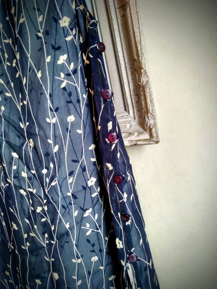 💙Robe chic fille bleue marine voilage 138 - photo numéro 3