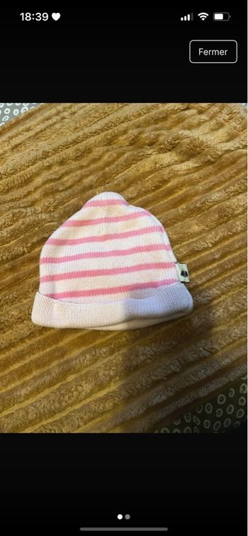 Bonnet laine petit bateau