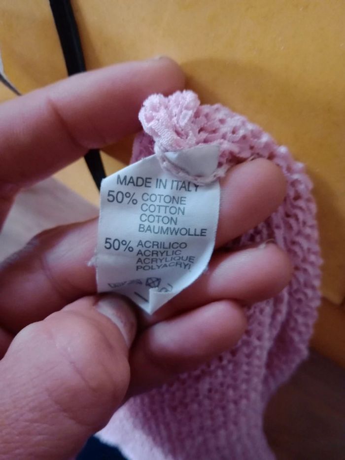 Top femme 40 ajouré rose c77 - photo numéro 10