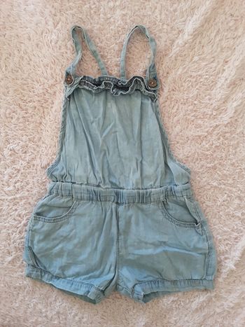 Salopette short en jean 3 ans