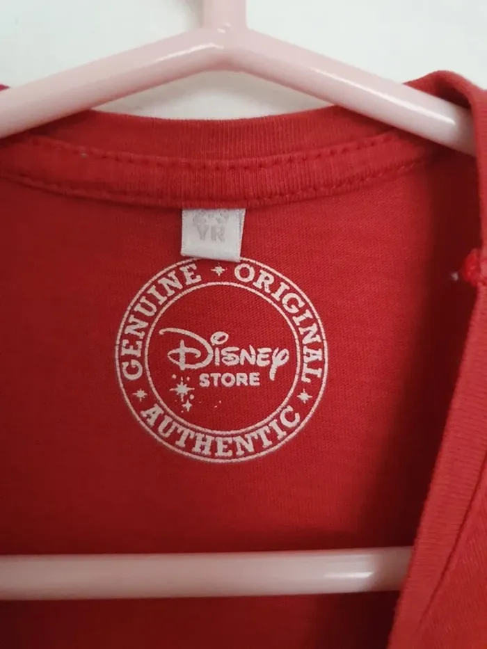 Tee shirt manches courtes rouge london minnie disney taille 2 à 3 ans - photo numéro 4