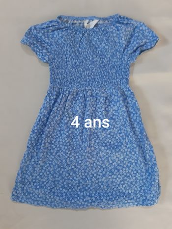 Robe d'été smockée à fleurs - H&M - 4 ans