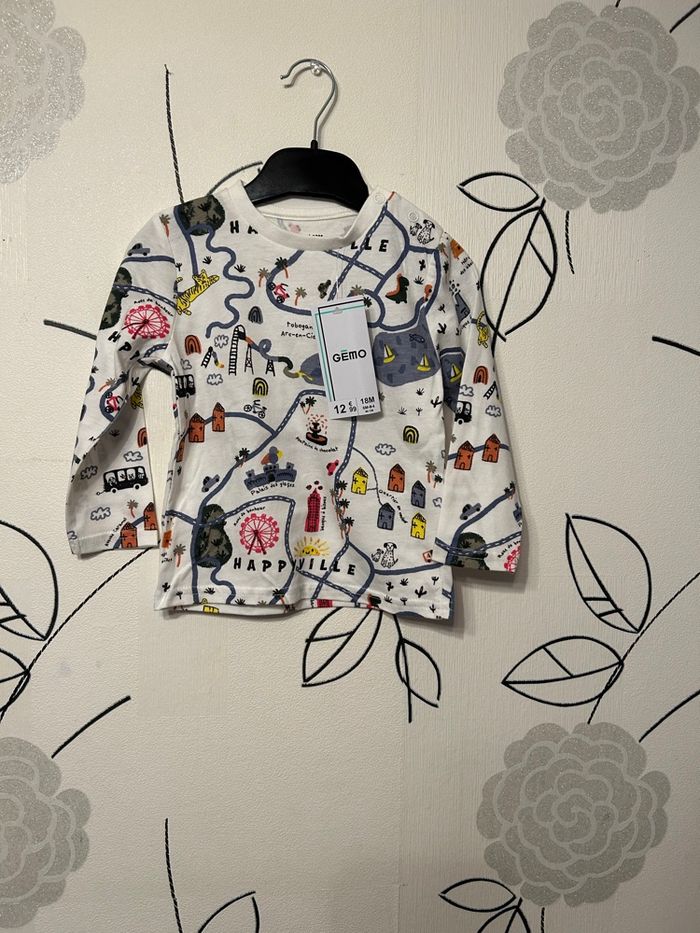 T-shirt manches longues 18 mois garçon