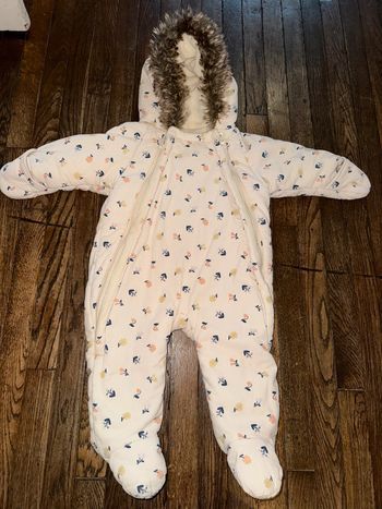 Combinaison pilote velour Bout’chou  12 mois