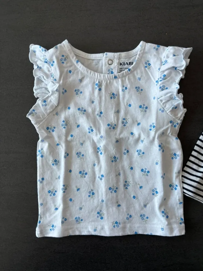 Lot de 2 t-shirts bébé fille - photo numéro 3
