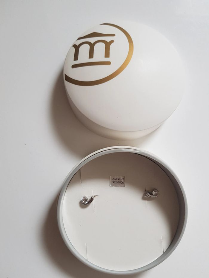 Boucles d'oreille argent 925 et oxyde de zirconium - photo numéro 11
