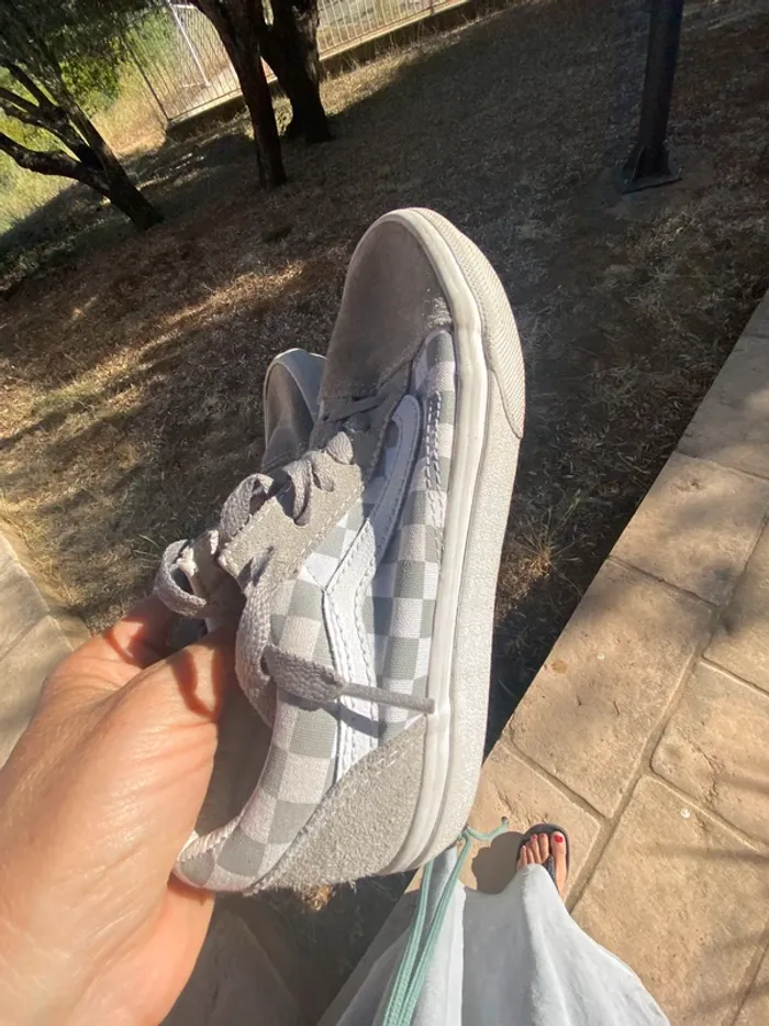 Vans 33 carreaux gris blanc - photo numéro 8