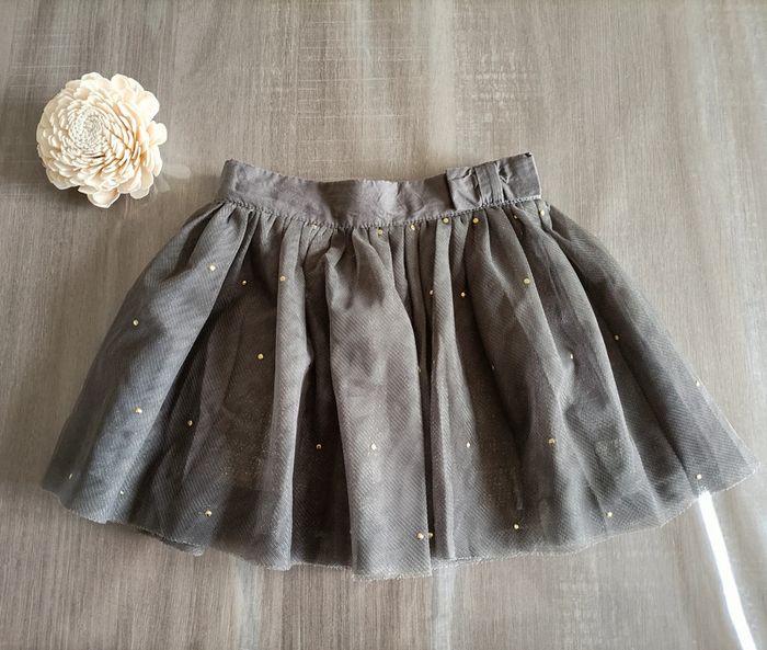 Jupe tulle grise Okaïdi 3 ans